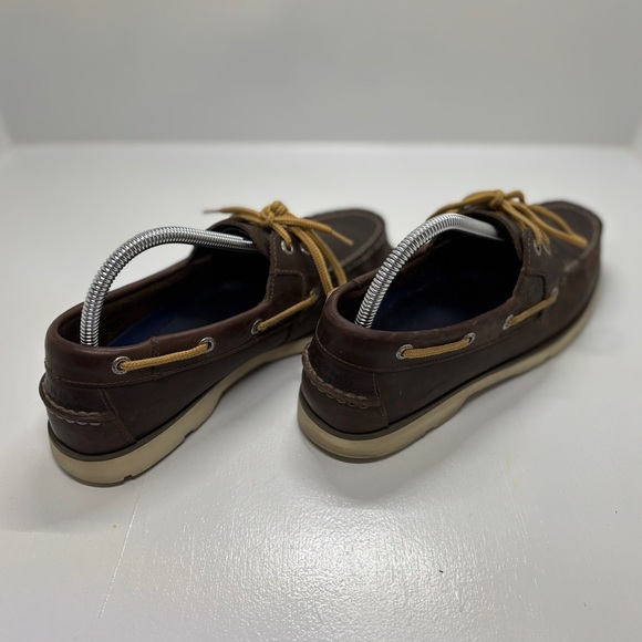 Sperry Top-Sider Boat Shoes Men’s 7.5 Wide Brown Leather - Picture 5 of 11